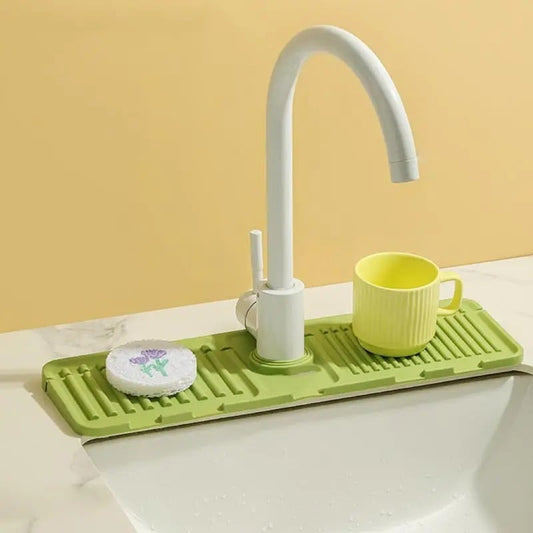(🎅Holiday Hot Sale-49% Off ) Tidy Splash Faucet Guard & Draining Mat